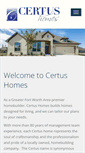 Mobile Screenshot of certushomes.com