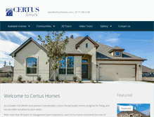 Tablet Screenshot of certushomes.com